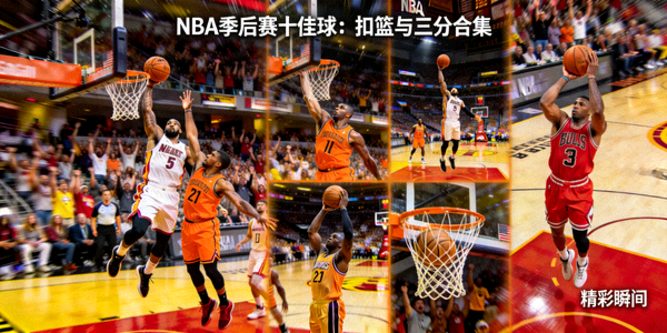 NBA季后赛十佳球精彩扣篮和三分合集